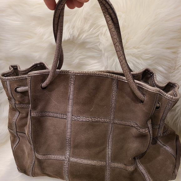 FURLA Suède and leather bag - Picture 6 of 13